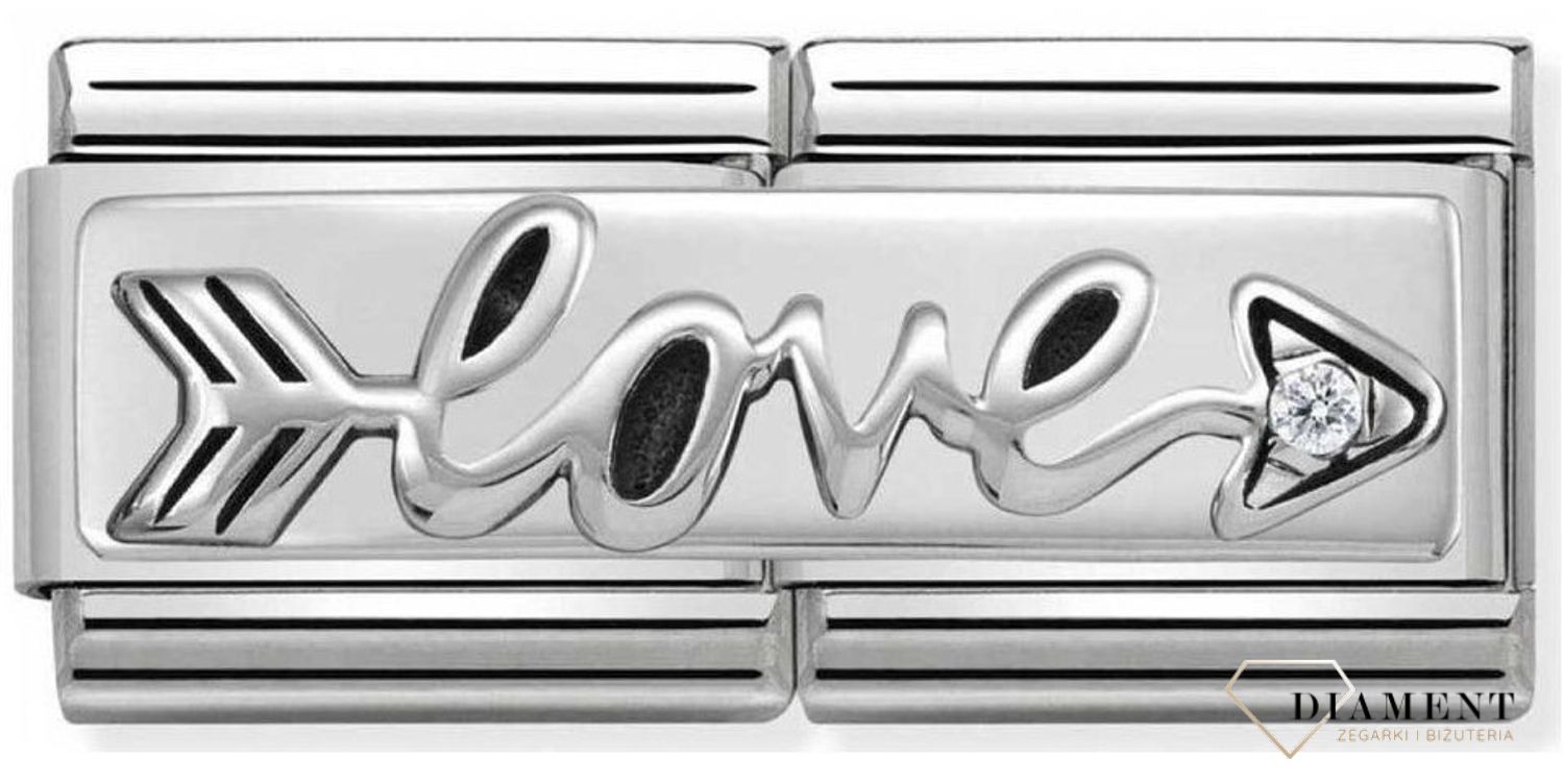 Nomination Double Link 925 zawieszka srebro 'Strzała LOVE' 330730 02 biżuteria nomination nomination zawieszki nomination baza.jpg